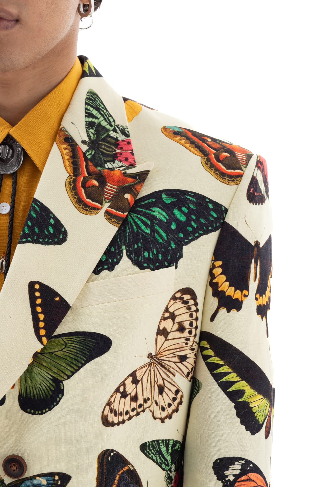 Butterflies Linen Jacket