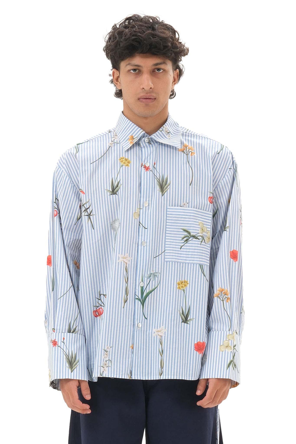 Floral Stripes Shirt