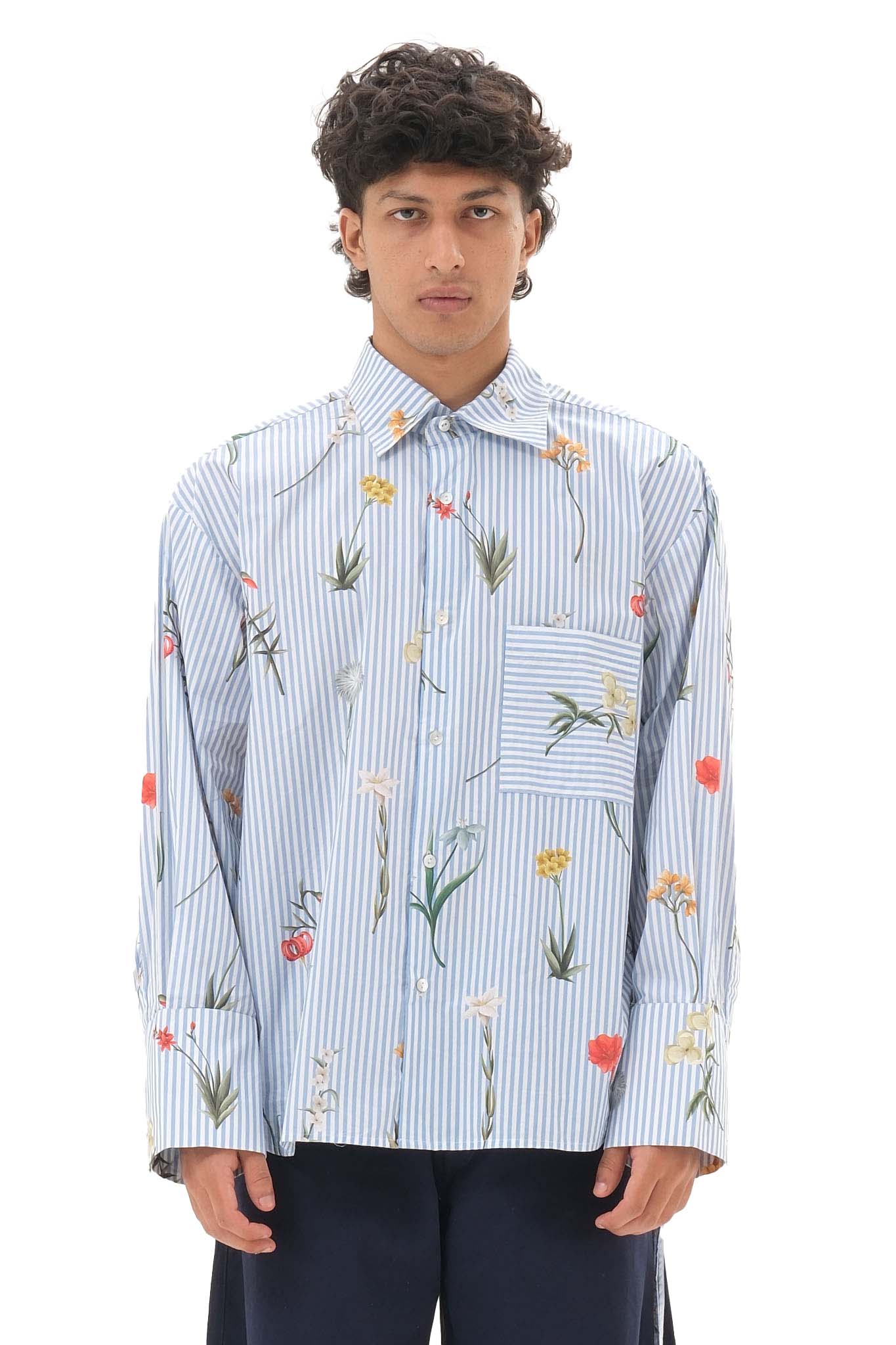 Floral Stripes Shirt