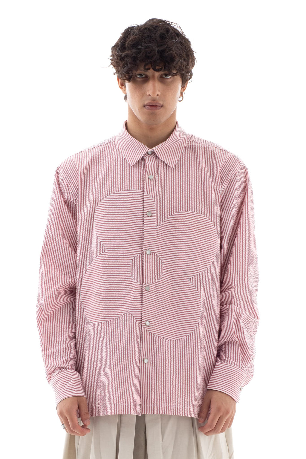 Floral Appliqué Shirt