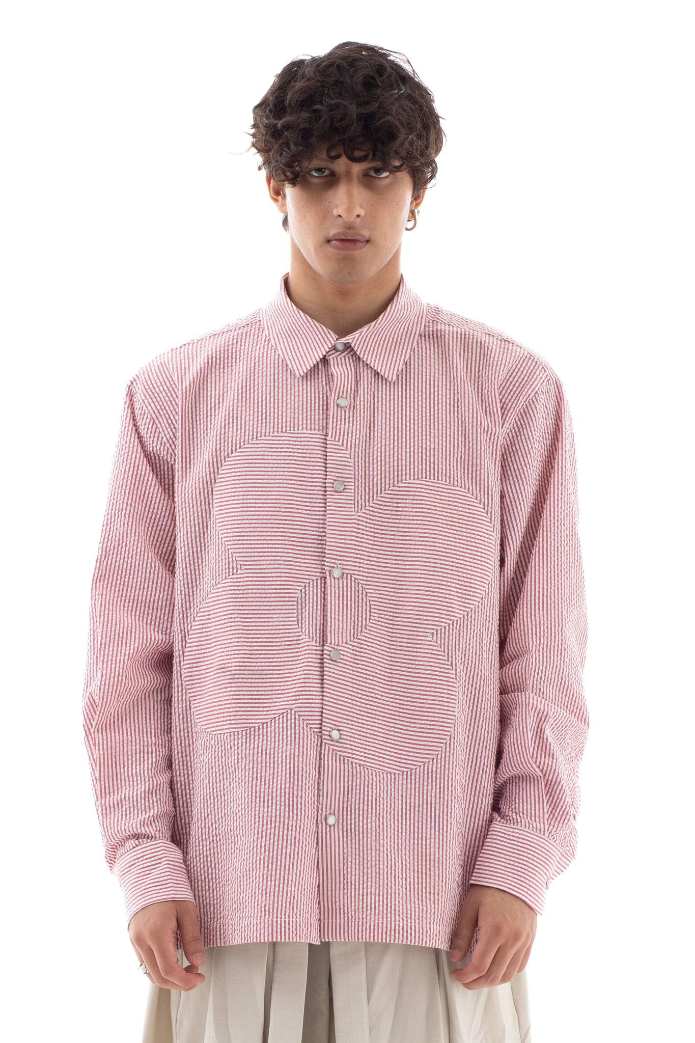 Floral Appliqué Shirt