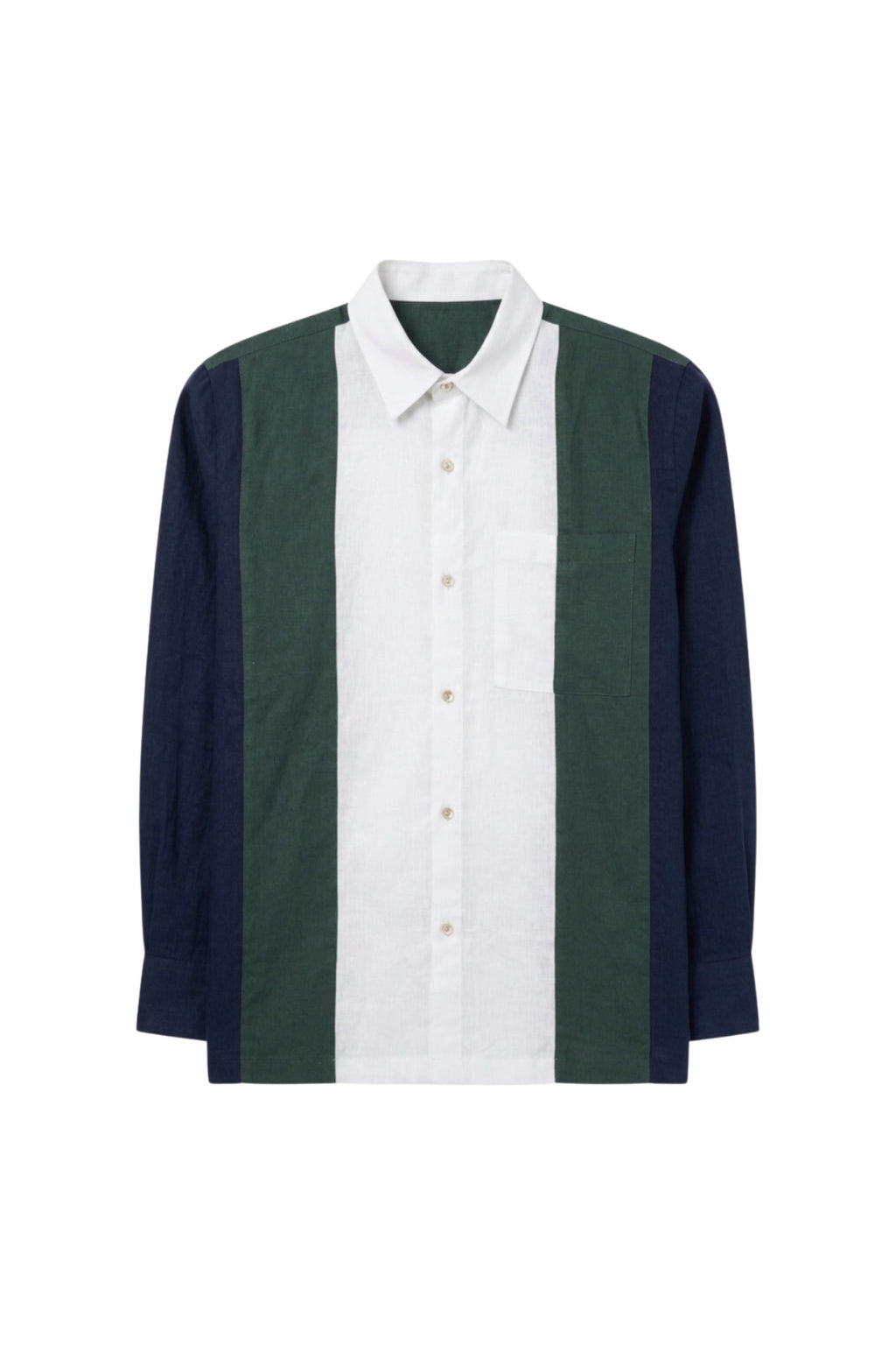 Panelled Linen Shirt