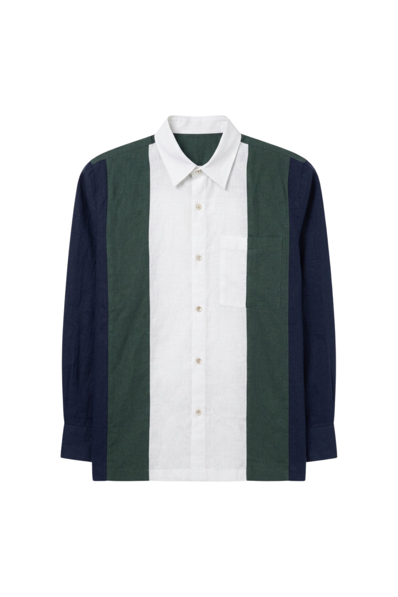 Panelled Linen Shirt