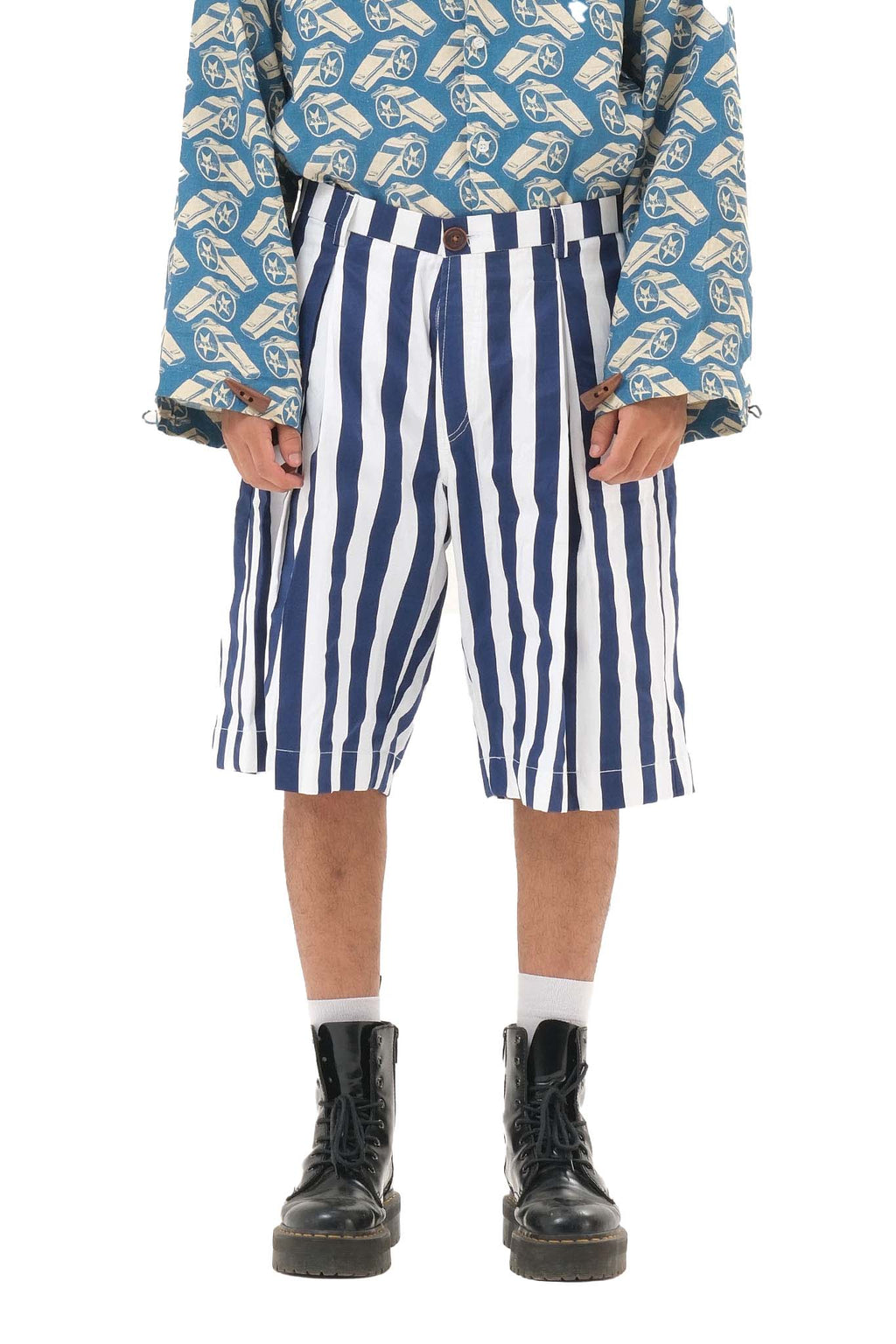 Nautical Pleated Shorts