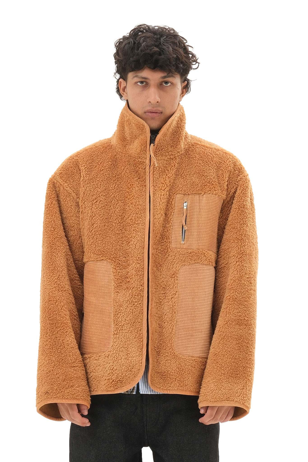 Appliqué Fleece Brown