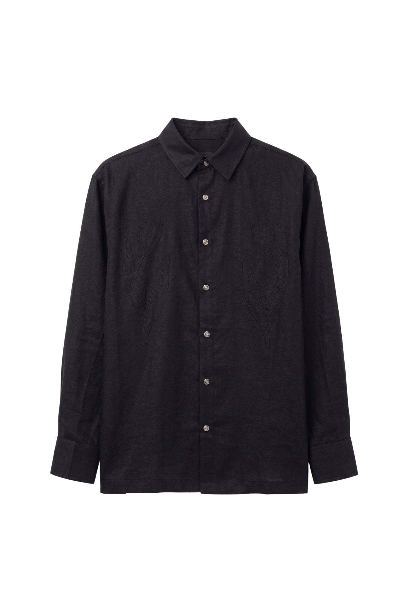 Linen Shirt With Appliqué