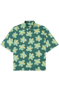 Floral Summer Shirt Green