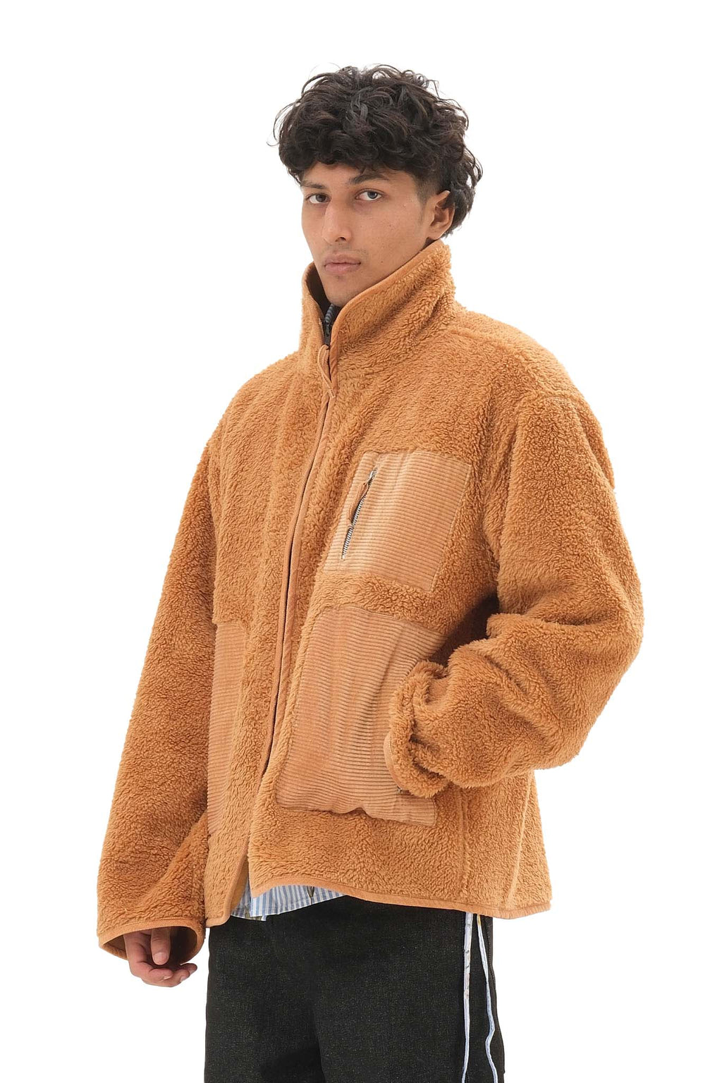 Appliqué Fleece Brown