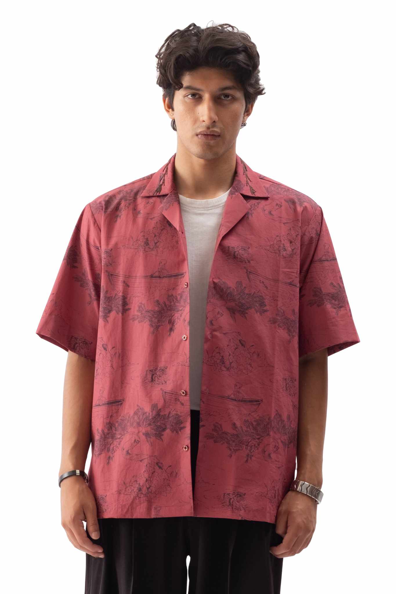 Dreamscape Embroidered Camp Shirt