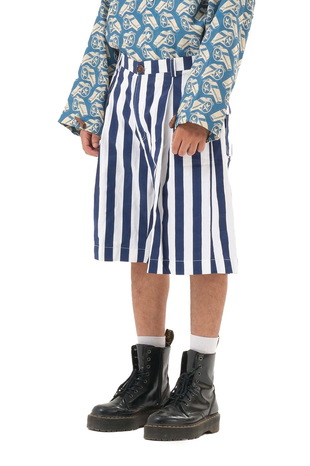 Nautical Pleated Shorts