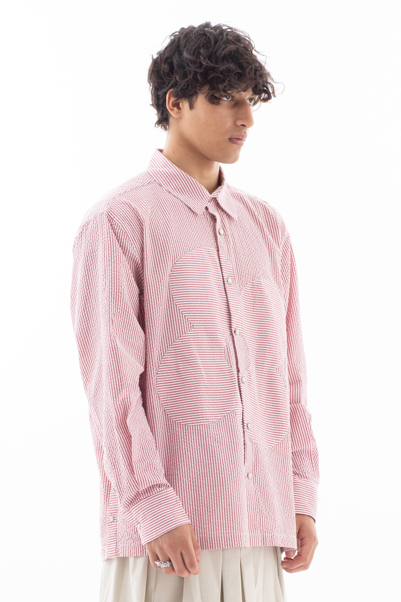 Floral Appliqué Shirt