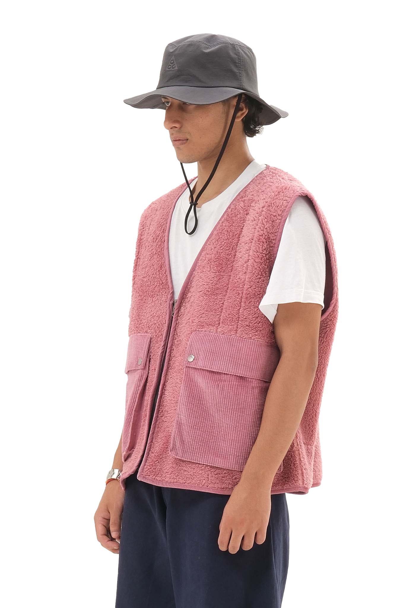 Reversible Fleece Jacket Pink
