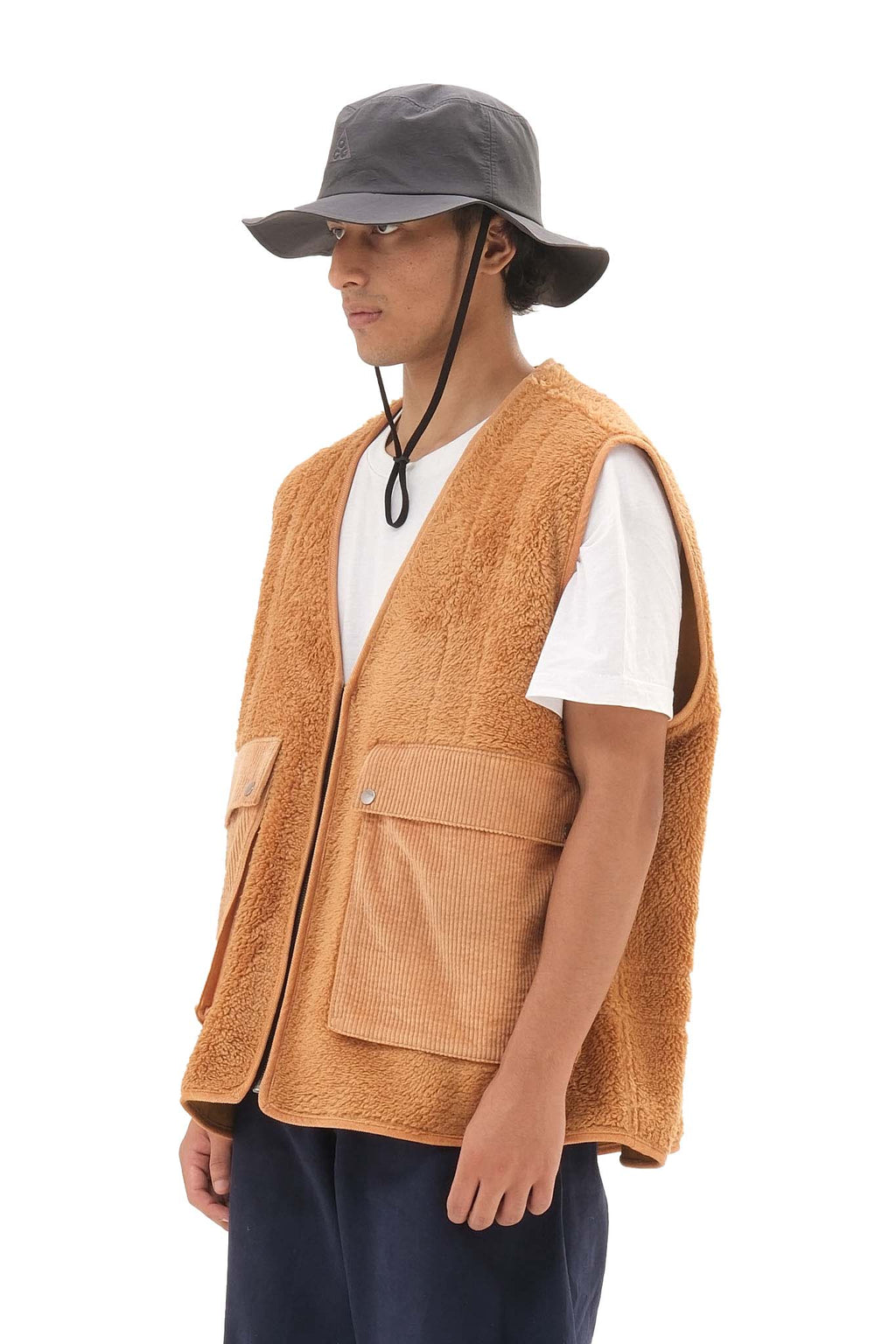 Reversible Fleece Jacket Brown