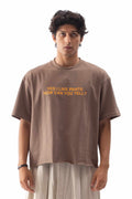 Statement Tee Brown