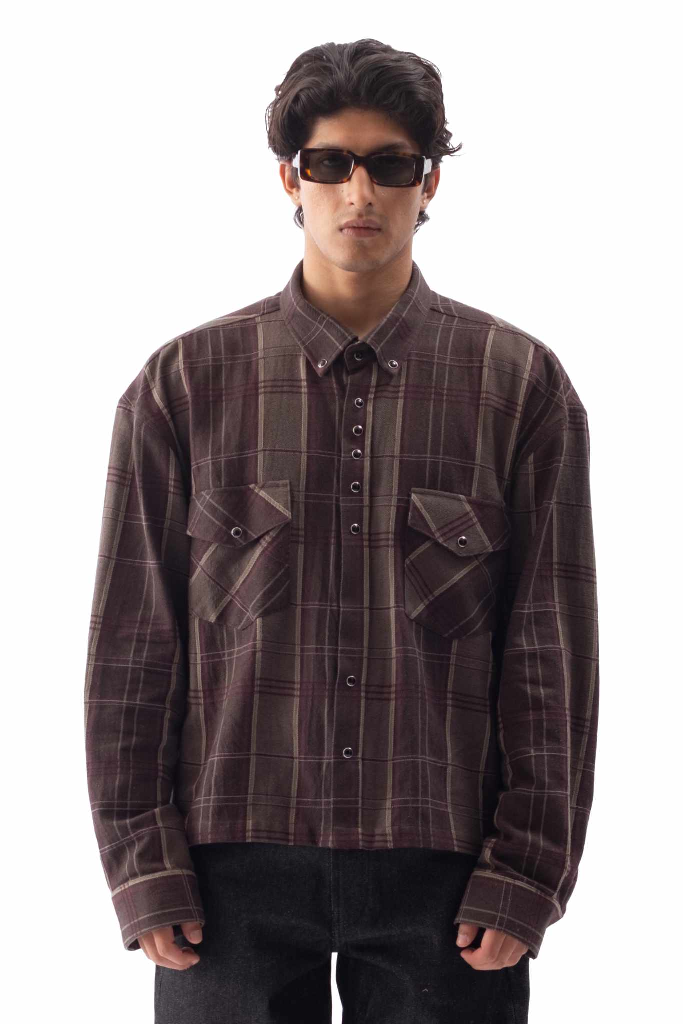 Asymmetrical Shirt Dark