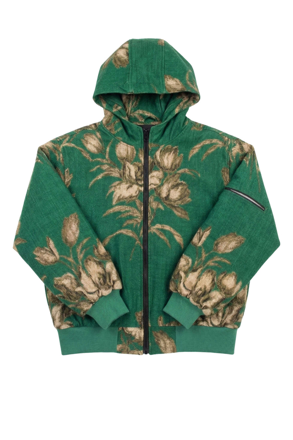 Trompe L'oeil Bomber Jacket Green