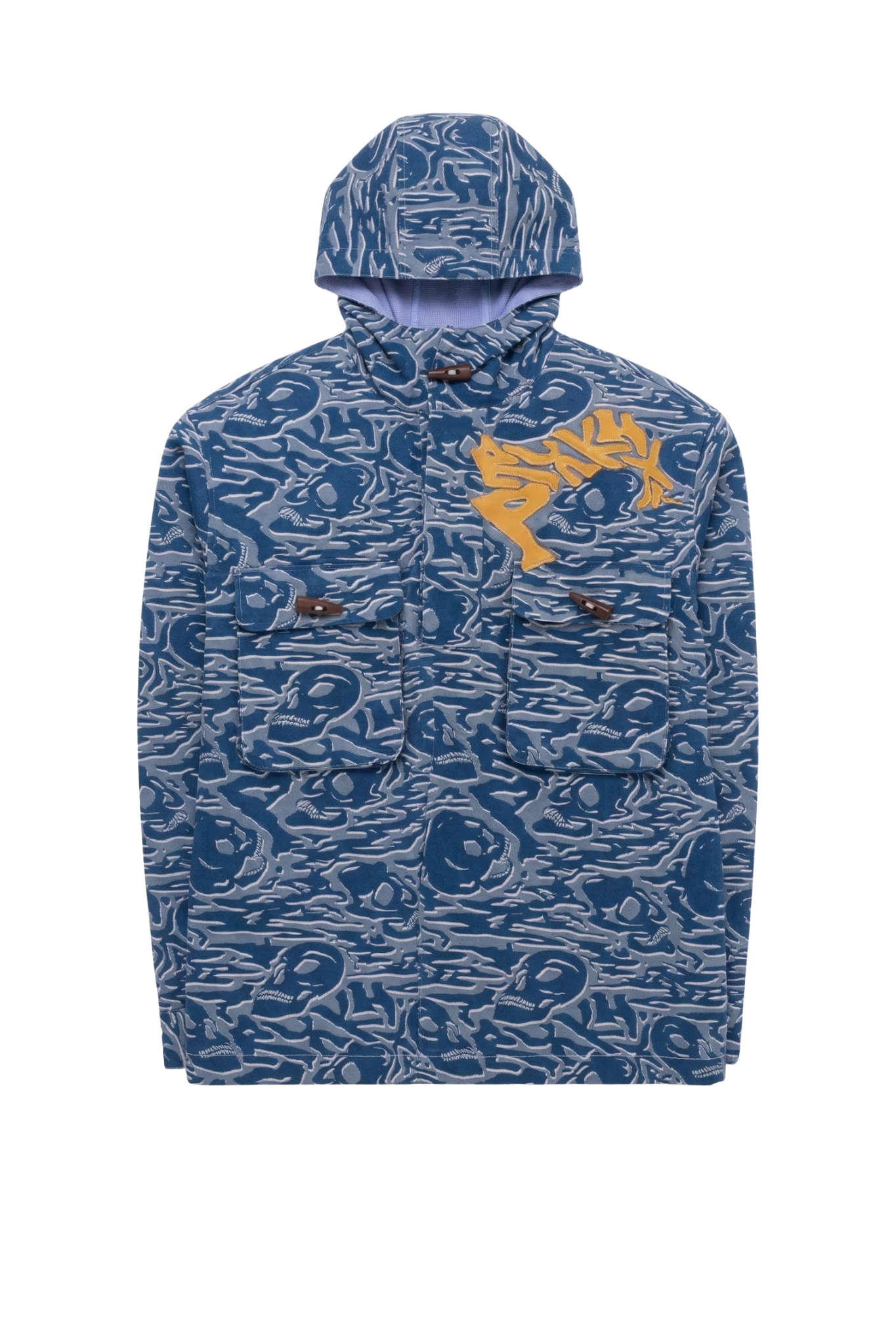 Distorted Camo Anorak Sea