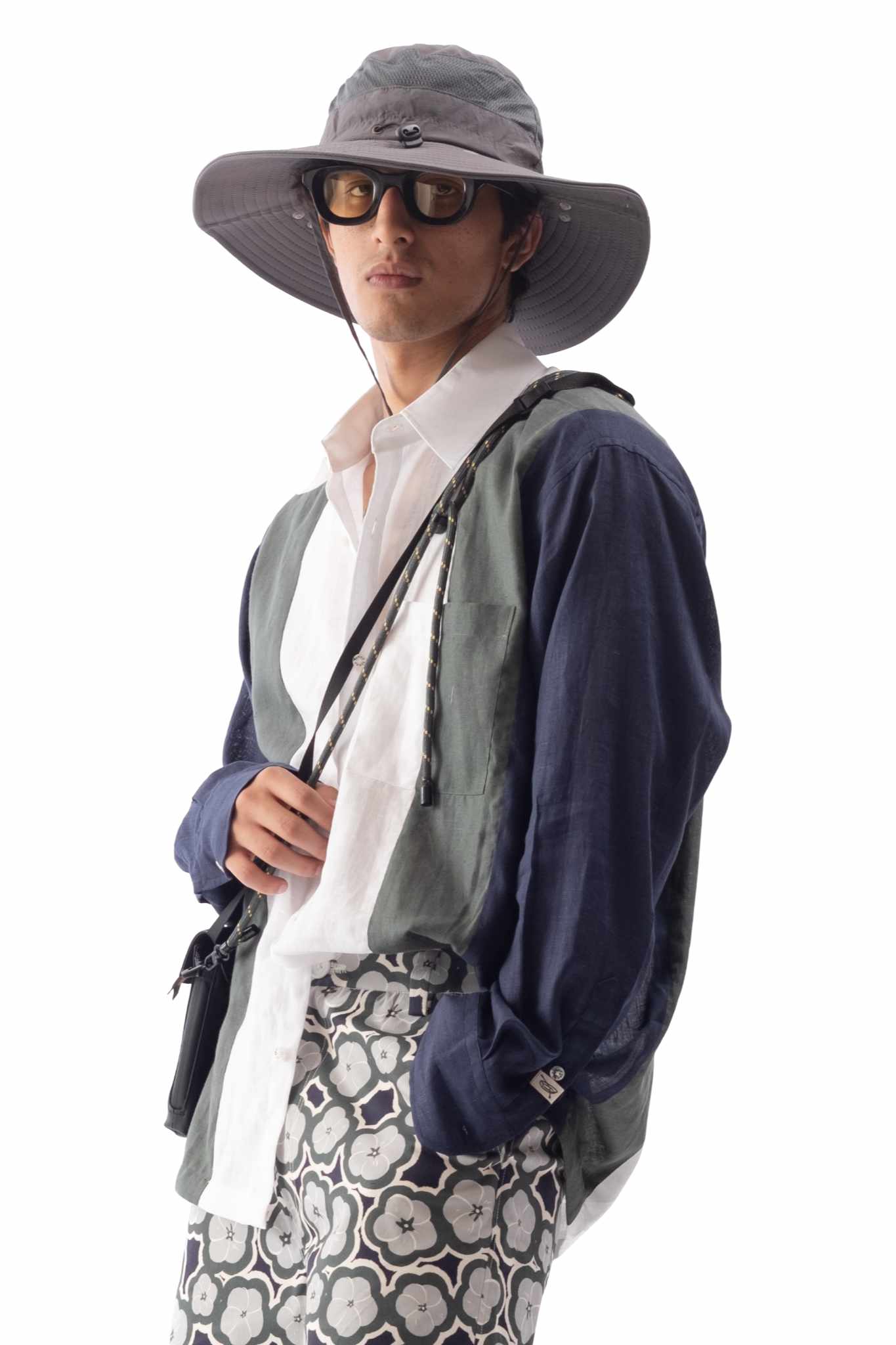 Panelled Linen Shirt
