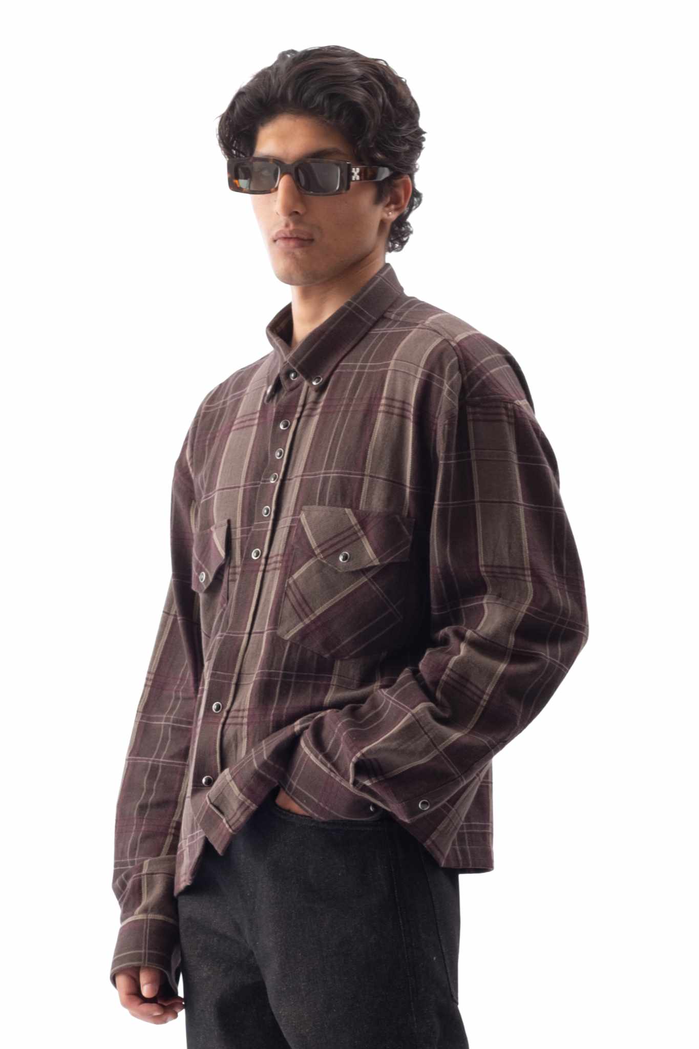 Asymmetrical Shirt Dark
