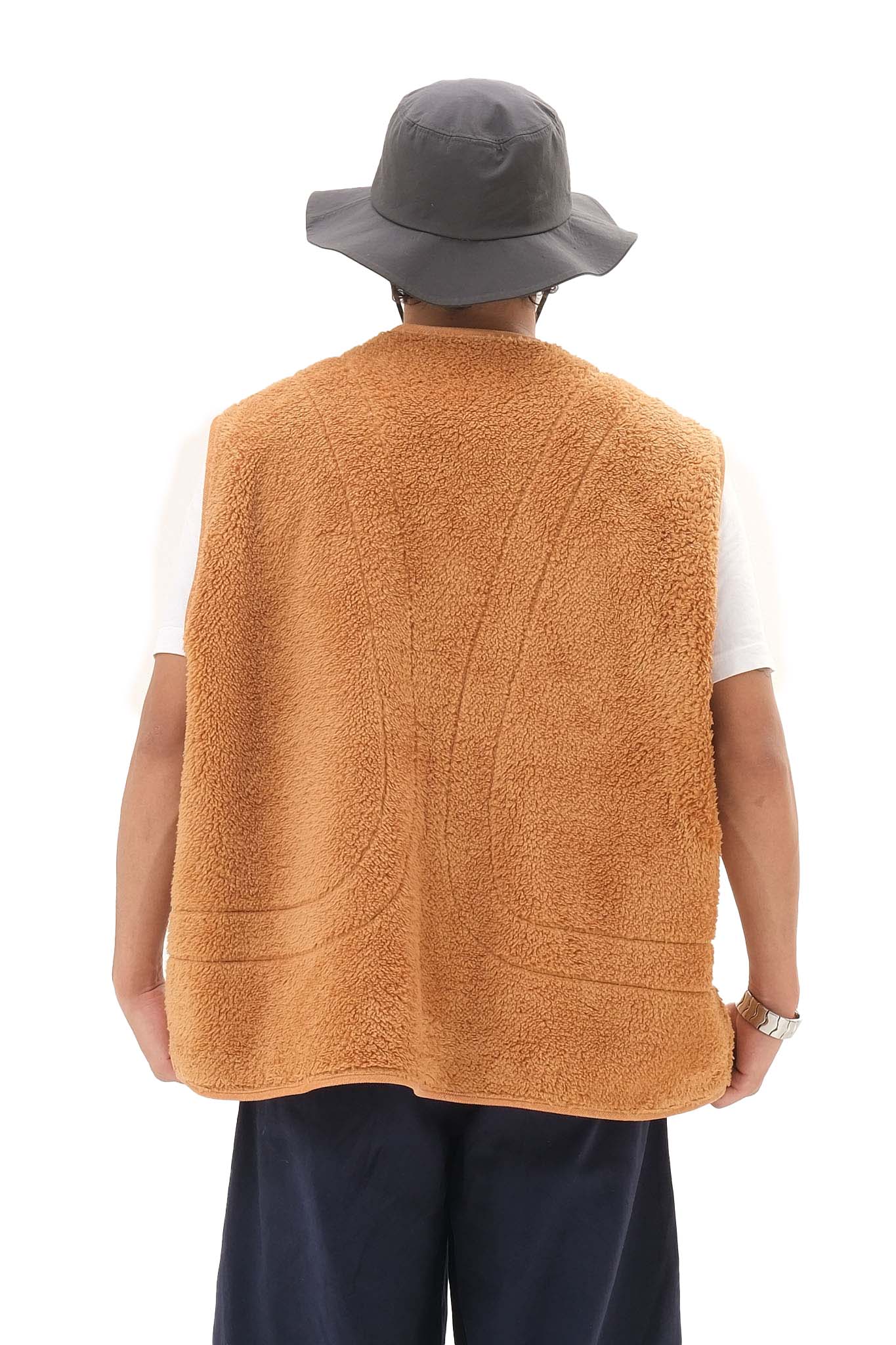 Reversible Fleece Jacket Brown