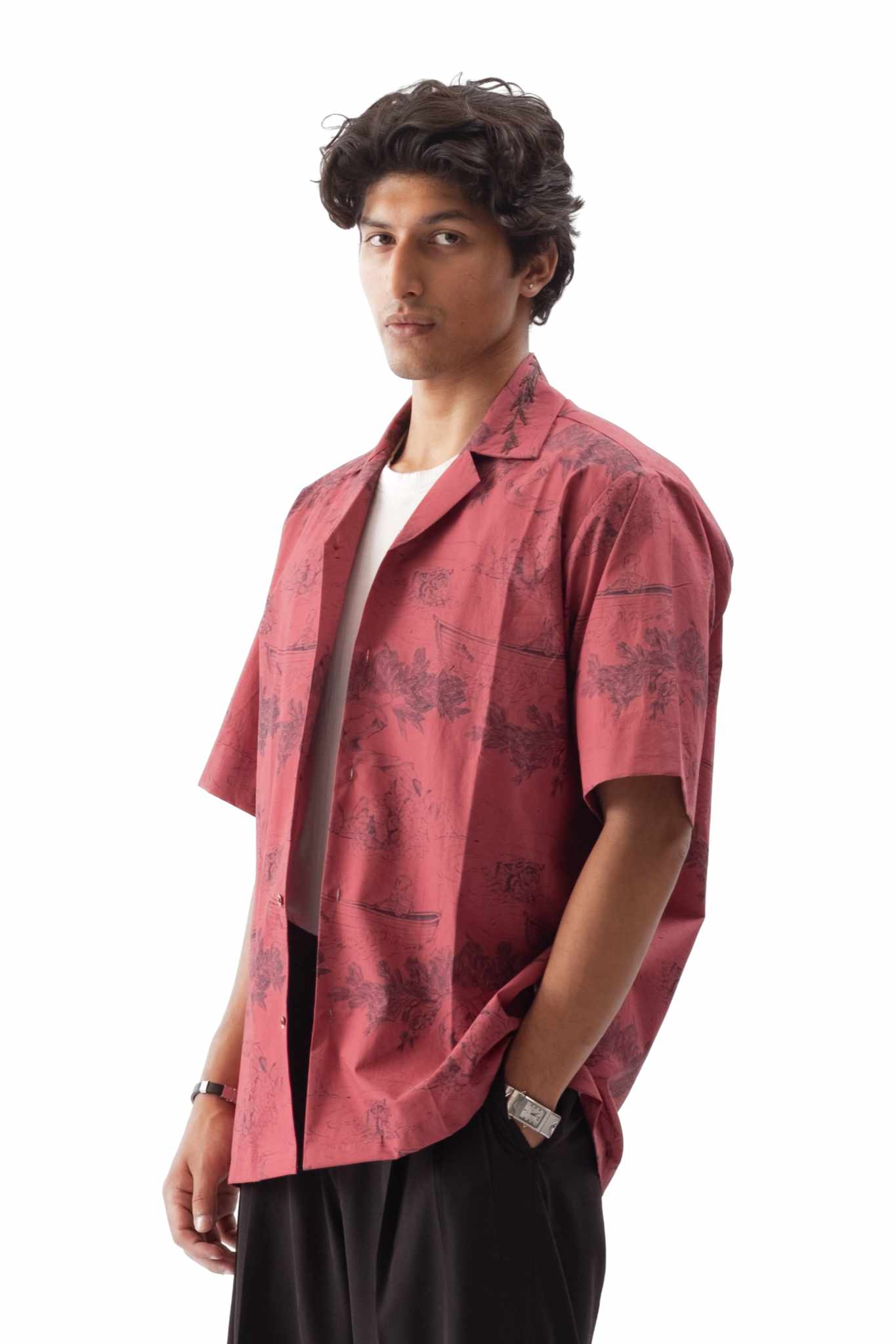 Dreamscape Embroidered Camp Shirt
