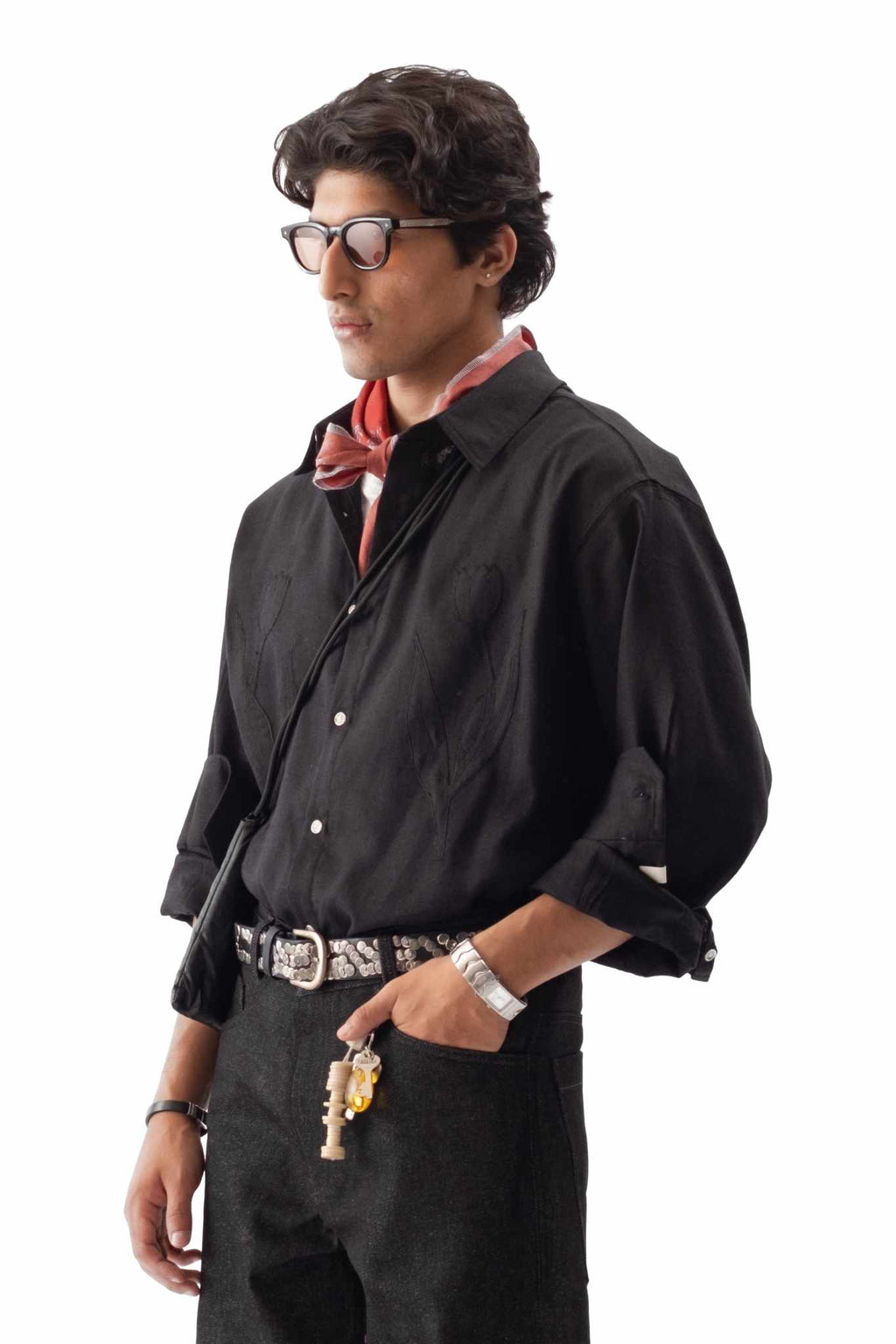 Linen Shirt With Appliqué