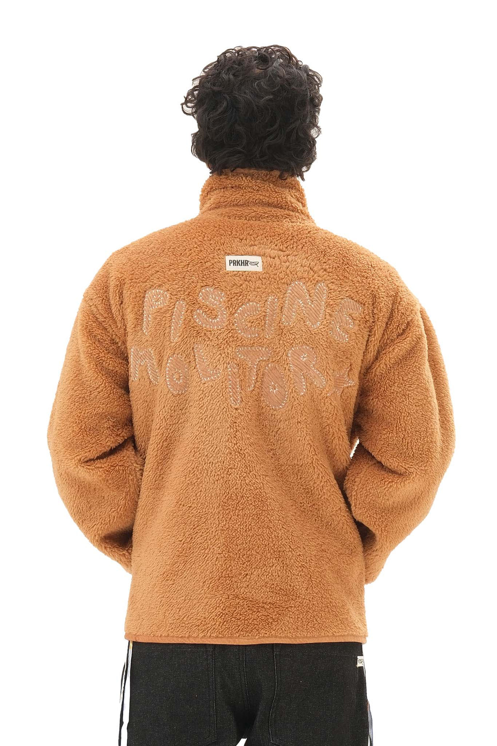Appliqué Fleece Brown