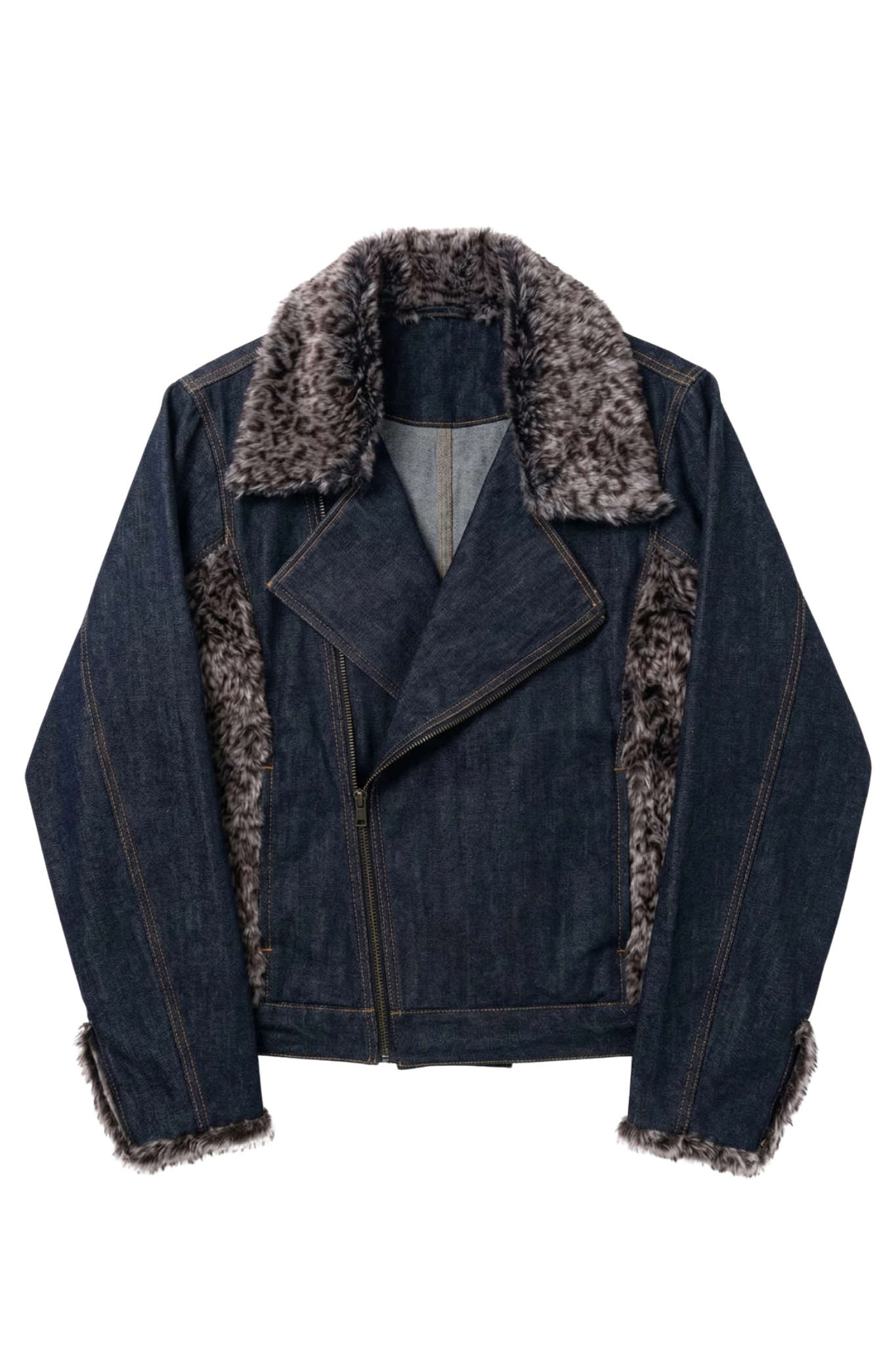 Denim Biker Jacket