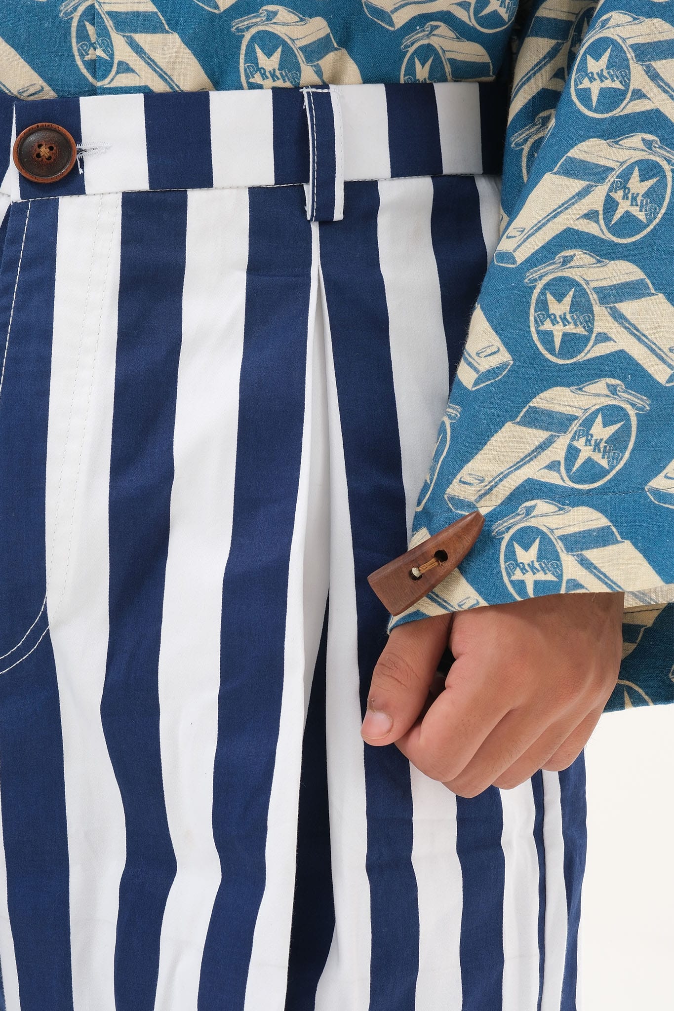 Nautical Pleated Shorts