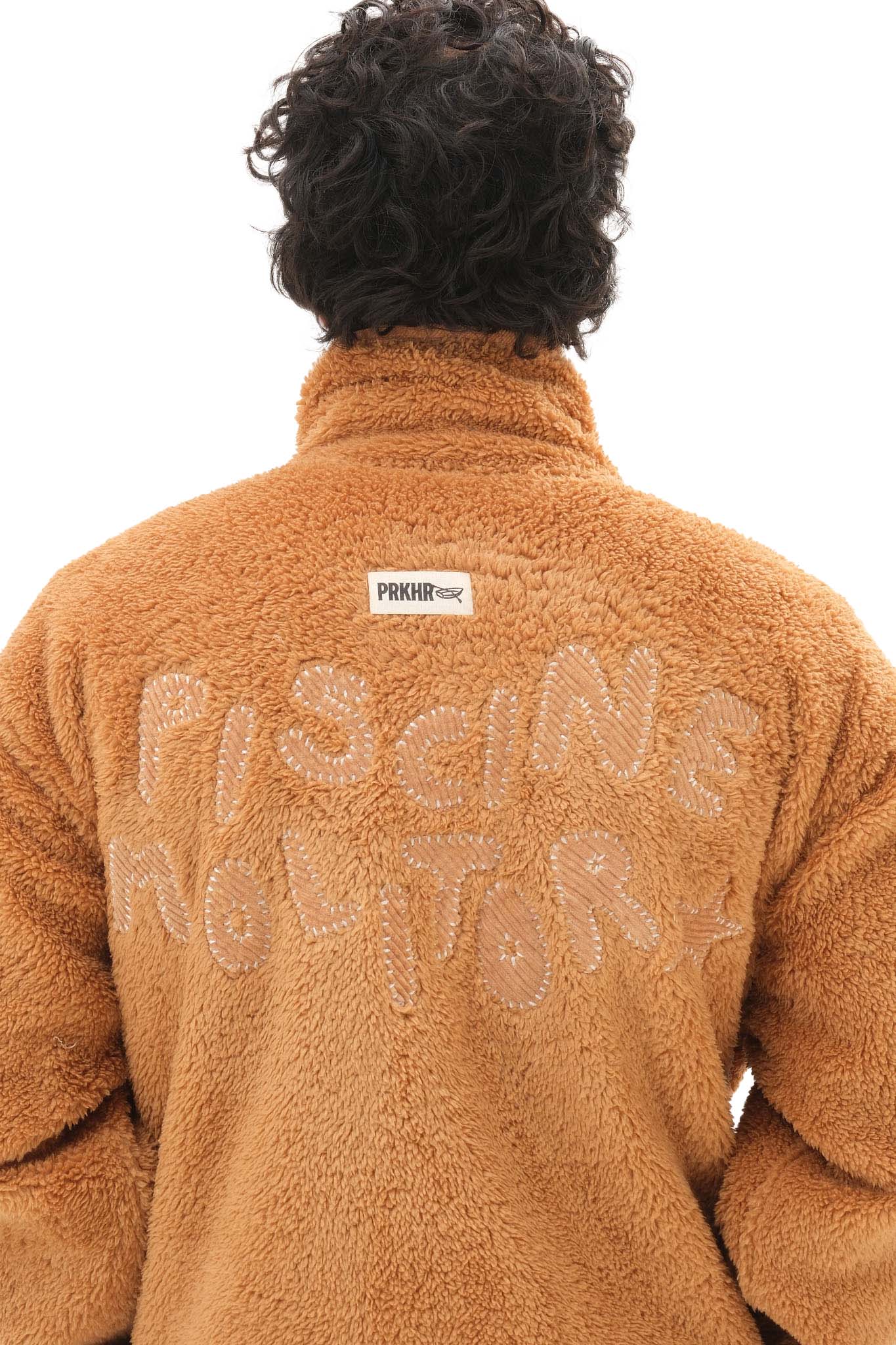 Appliqué Fleece Brown