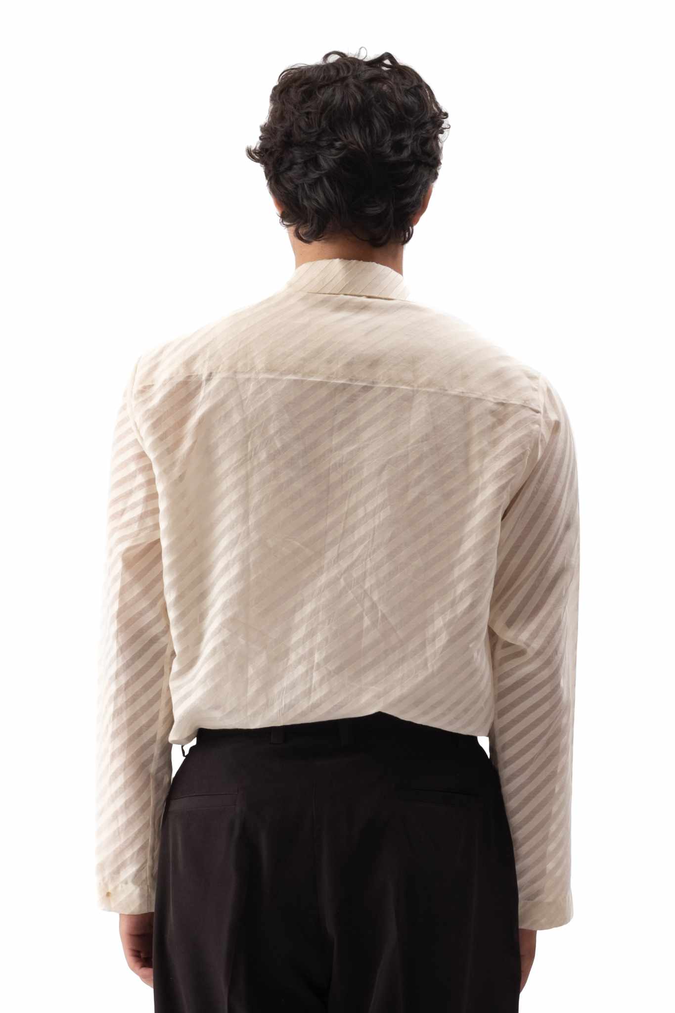 Chanderi Cotton Shirt With Appliqué