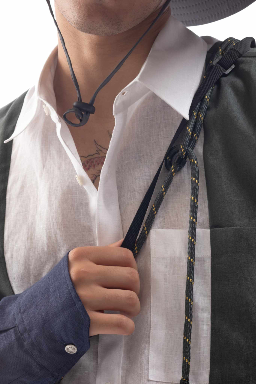 Panelled Linen Shirt