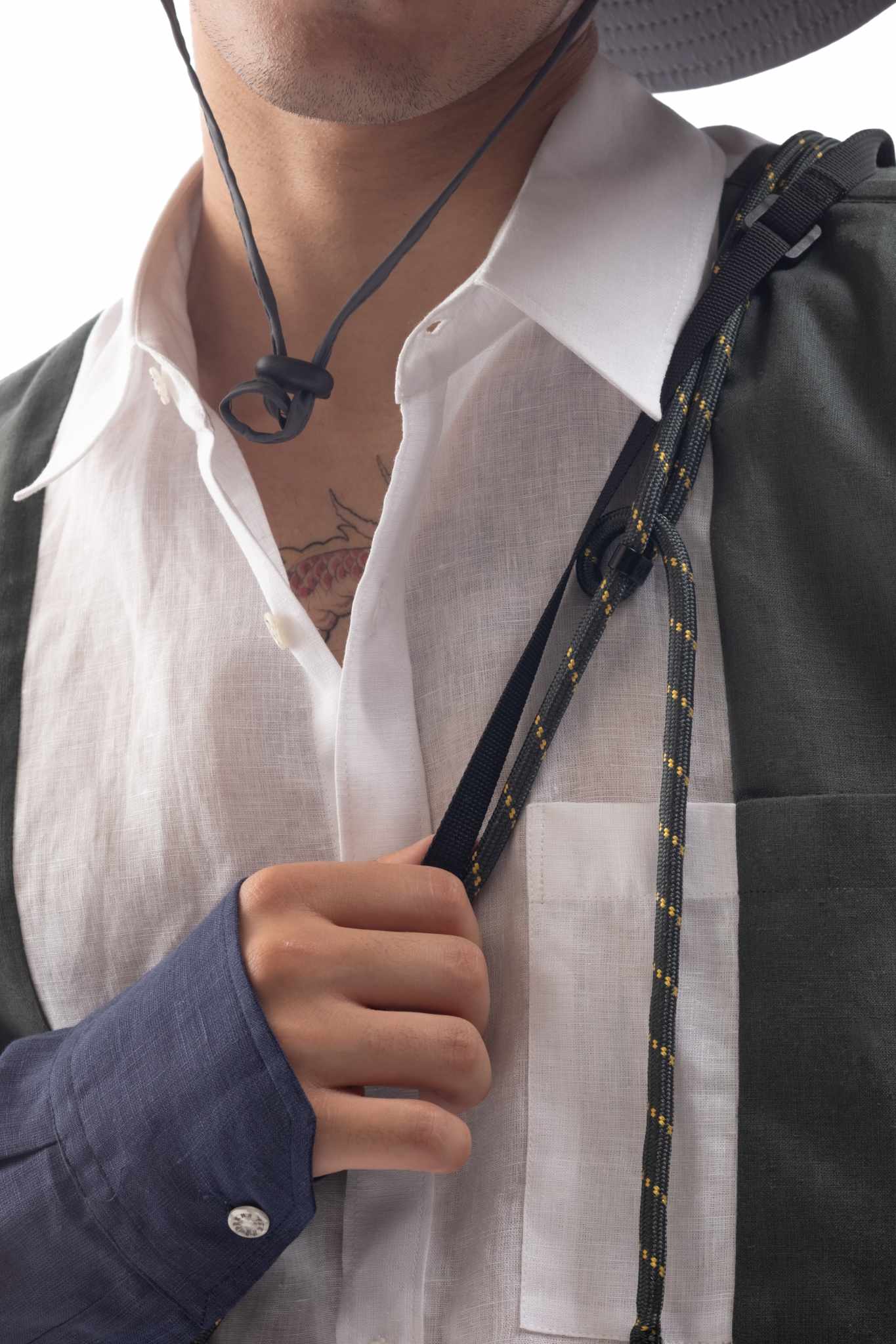 Panelled Linen Shirt
