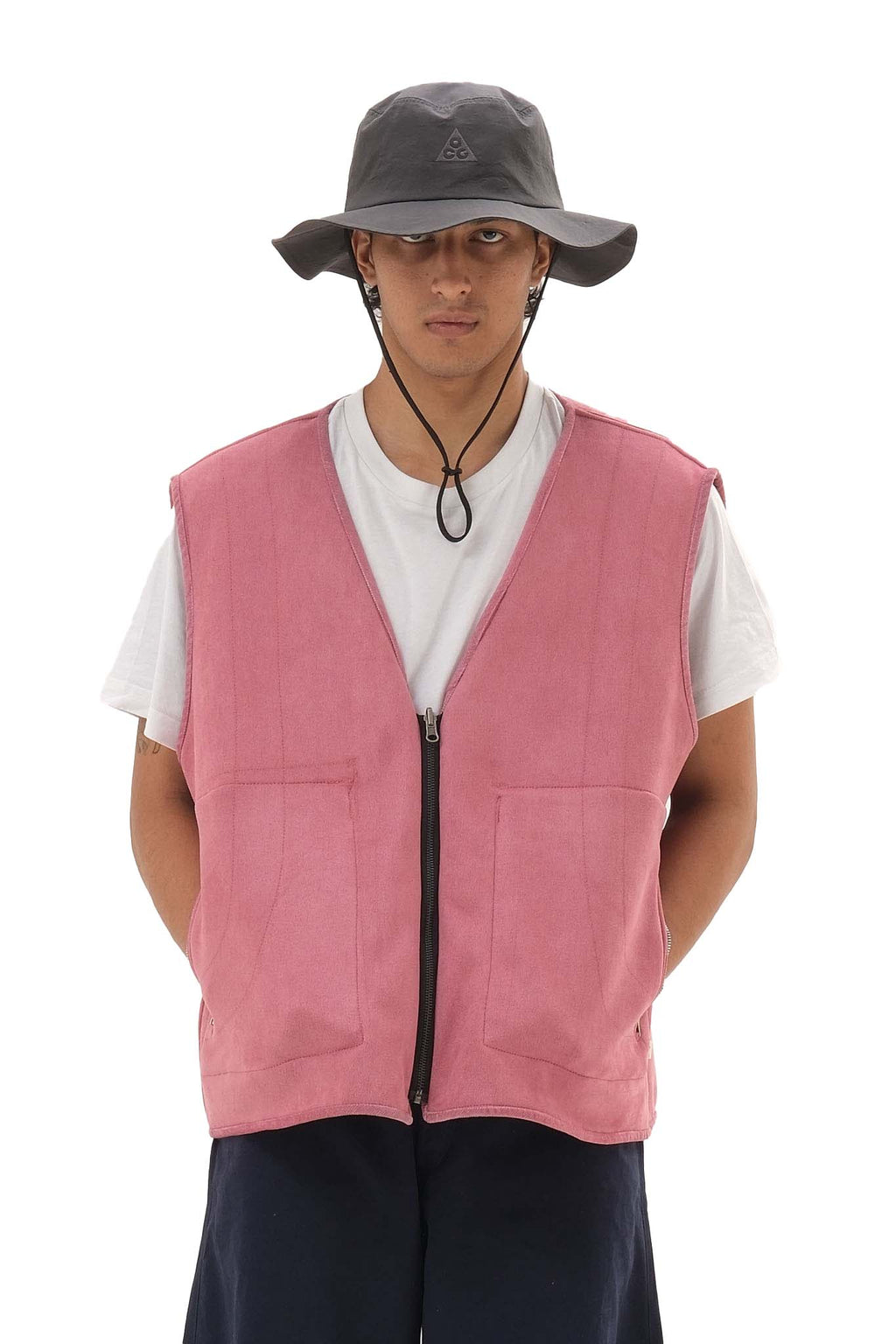 Reversible Fleece Jacket Pink