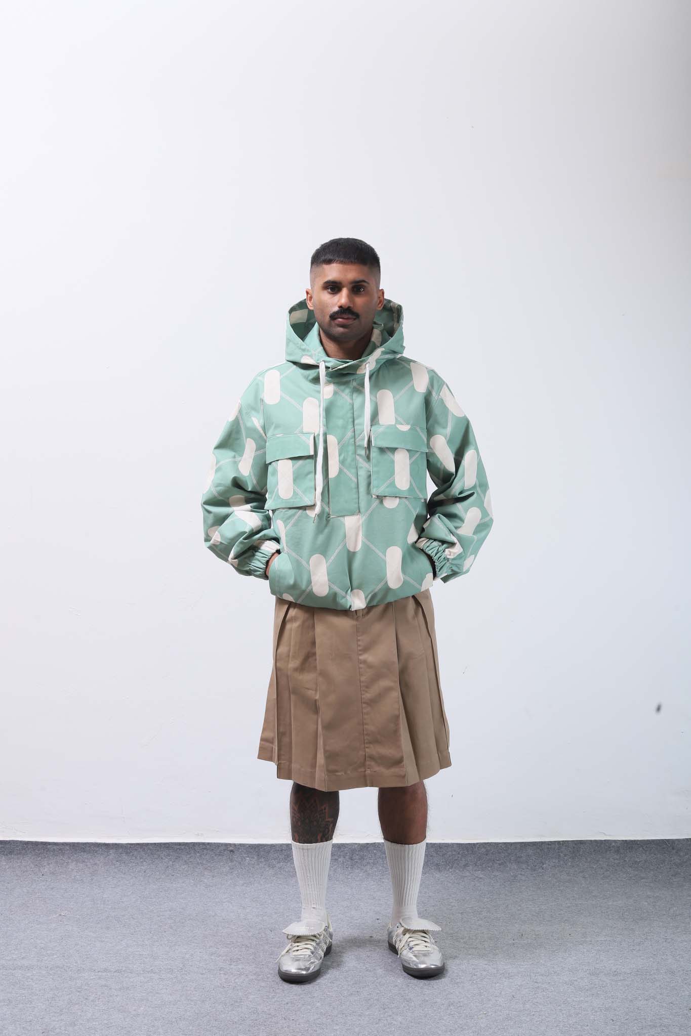 Argyle Anorak Aurora Green