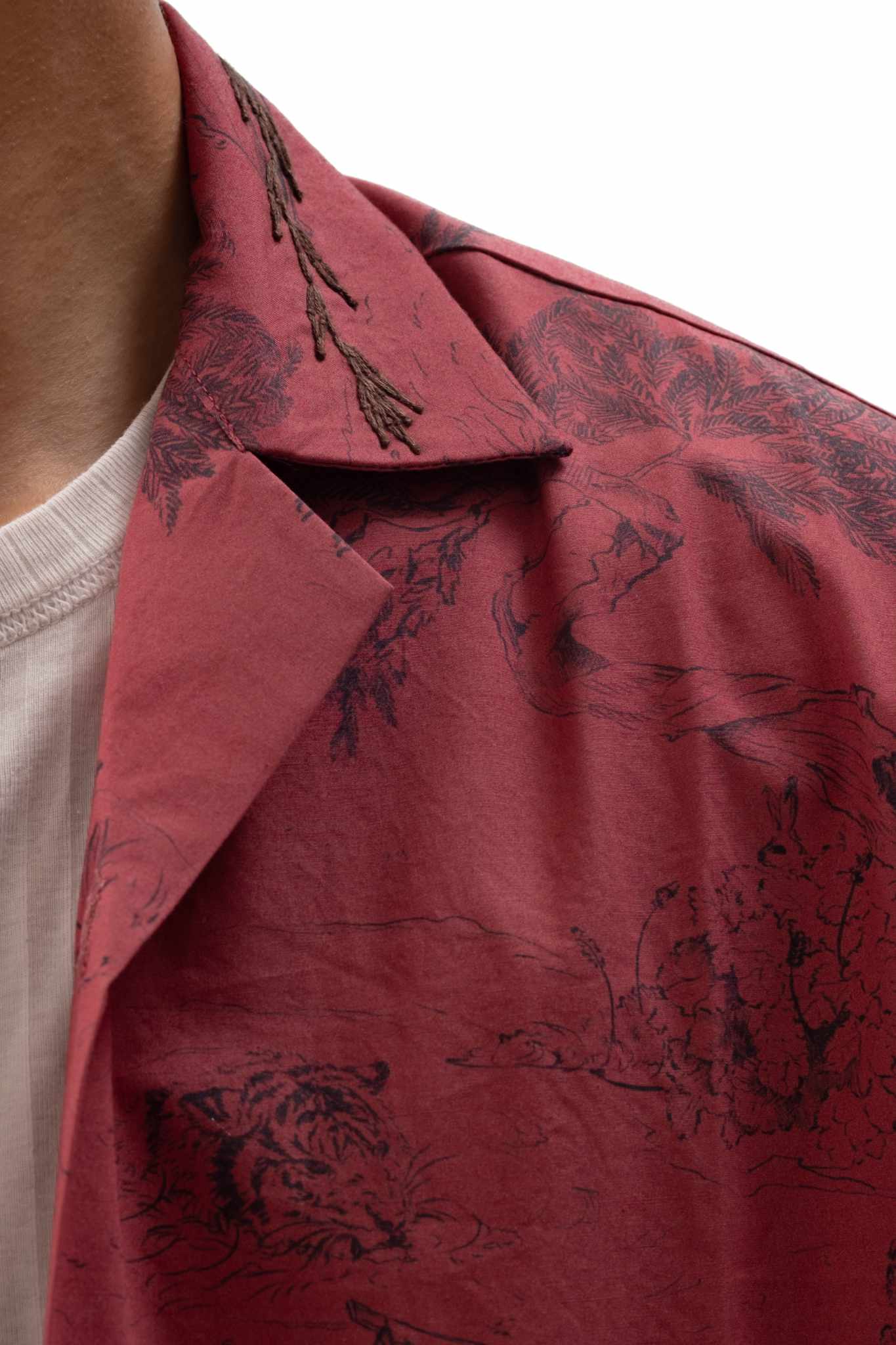Dreamscape Embroidered Camp Shirt