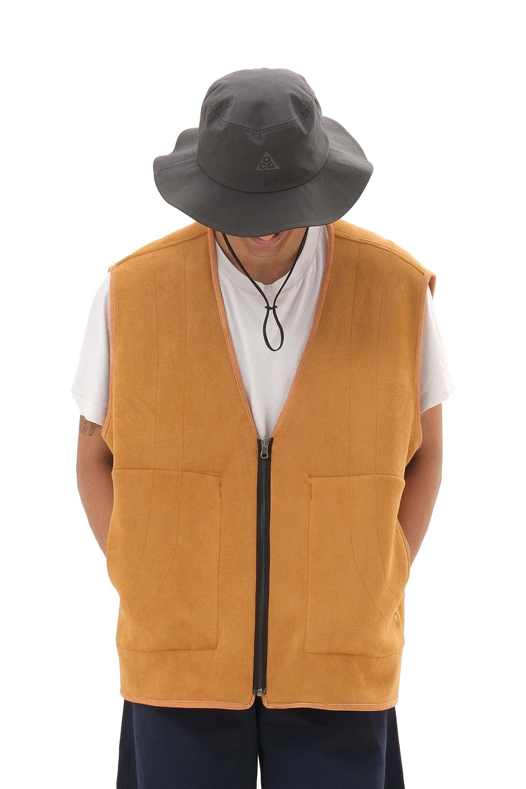 Reversible Fleece Jacket Brown