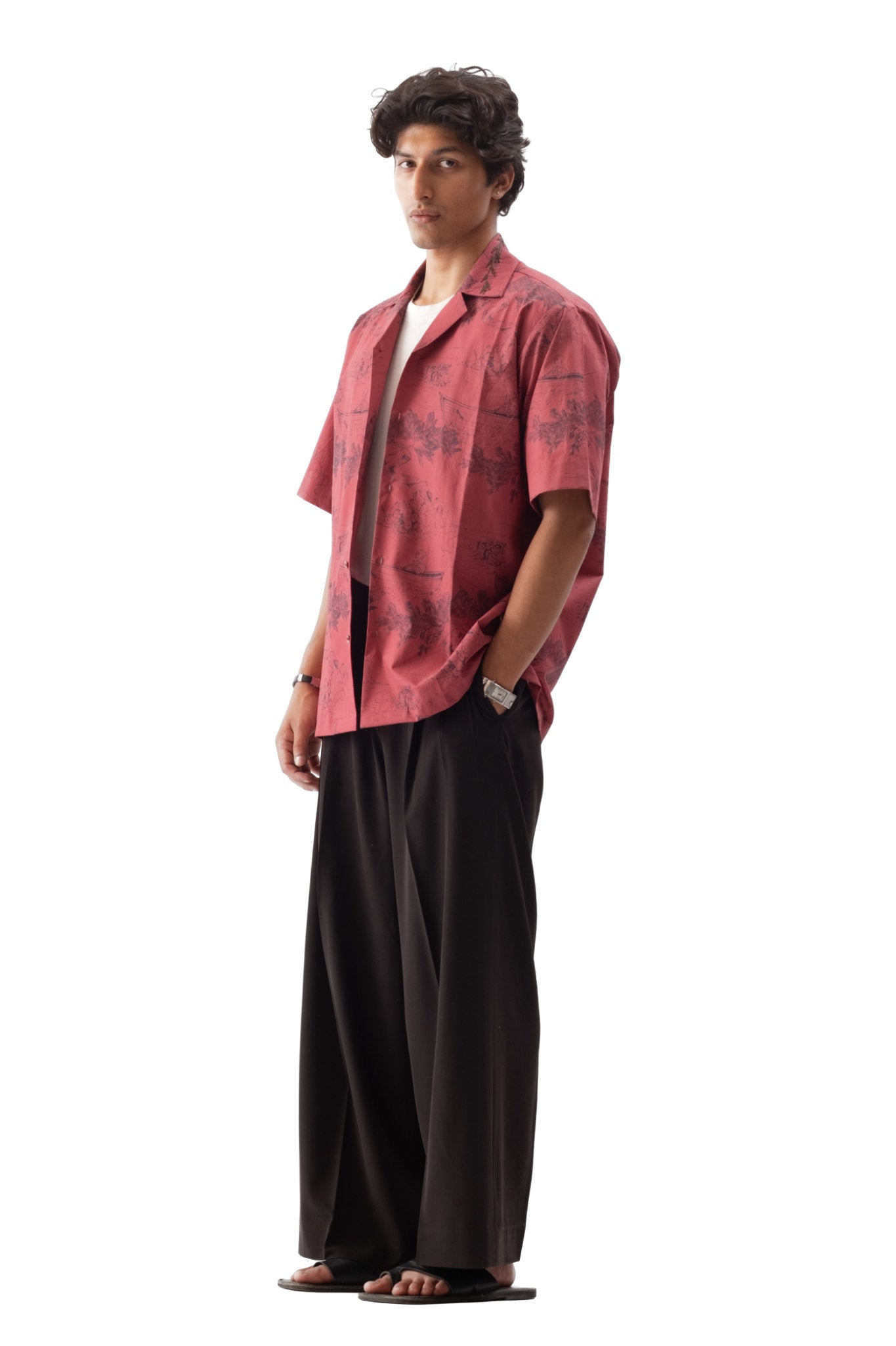 Dreamscape Embroidered Camp Shirt