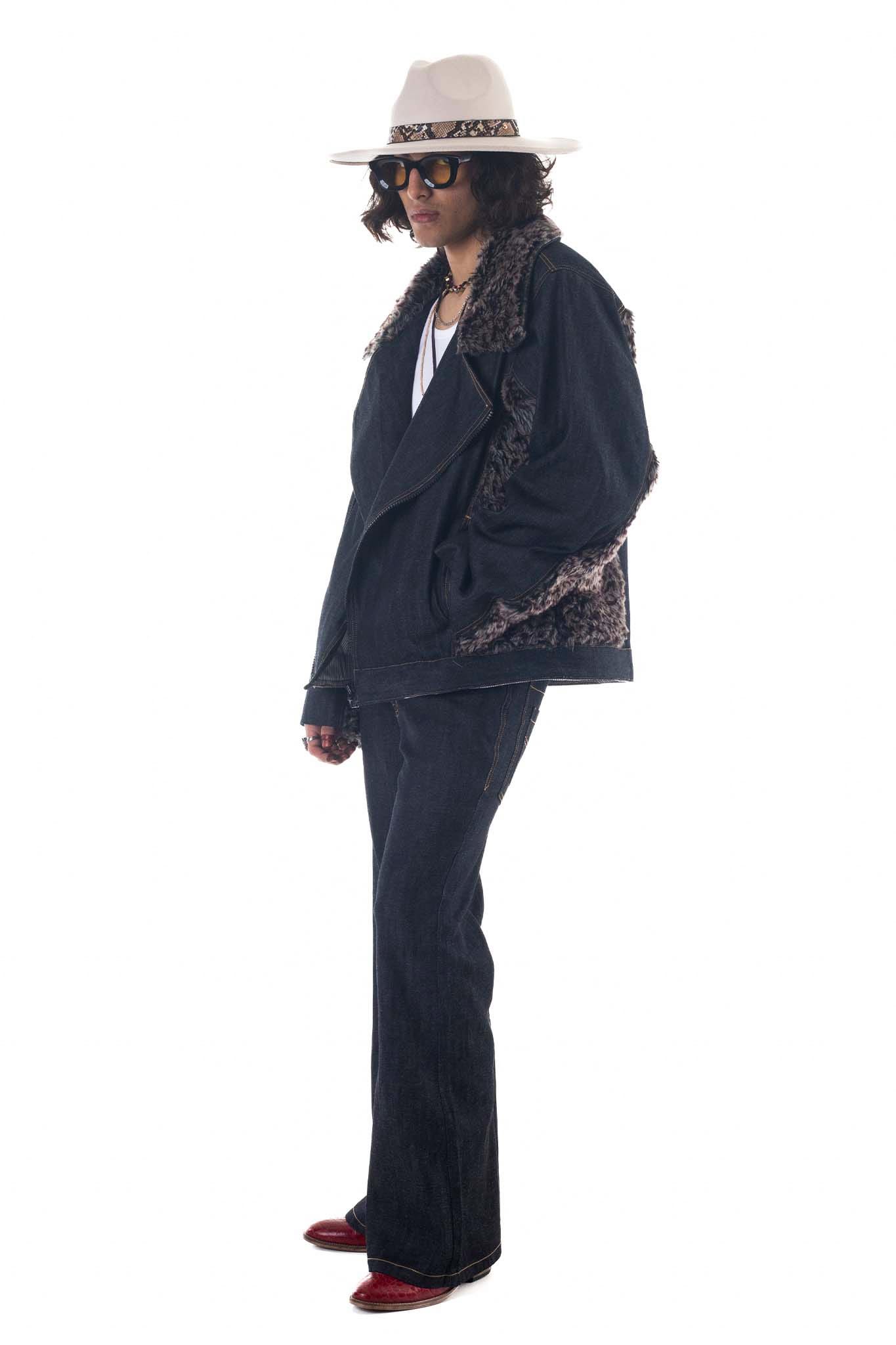 Denim Biker Jacket