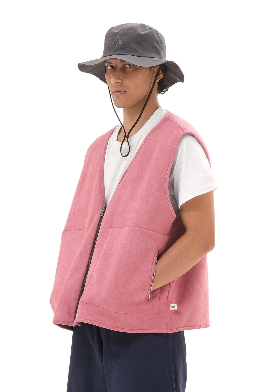 Reversible Fleece Jacket Pink