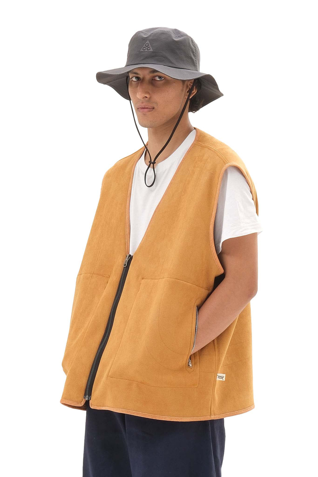 Reversible Fleece Jacket Brown