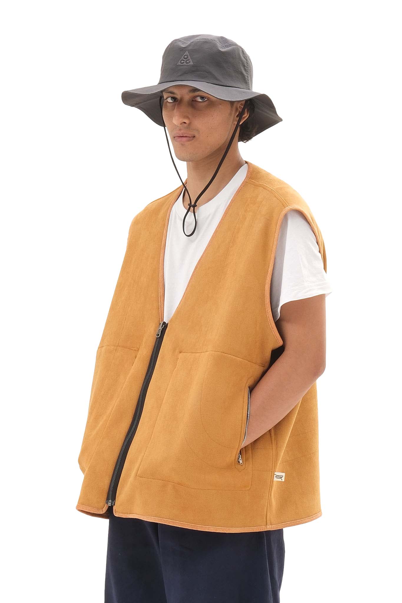 Reversible Fleece Jacket Brown