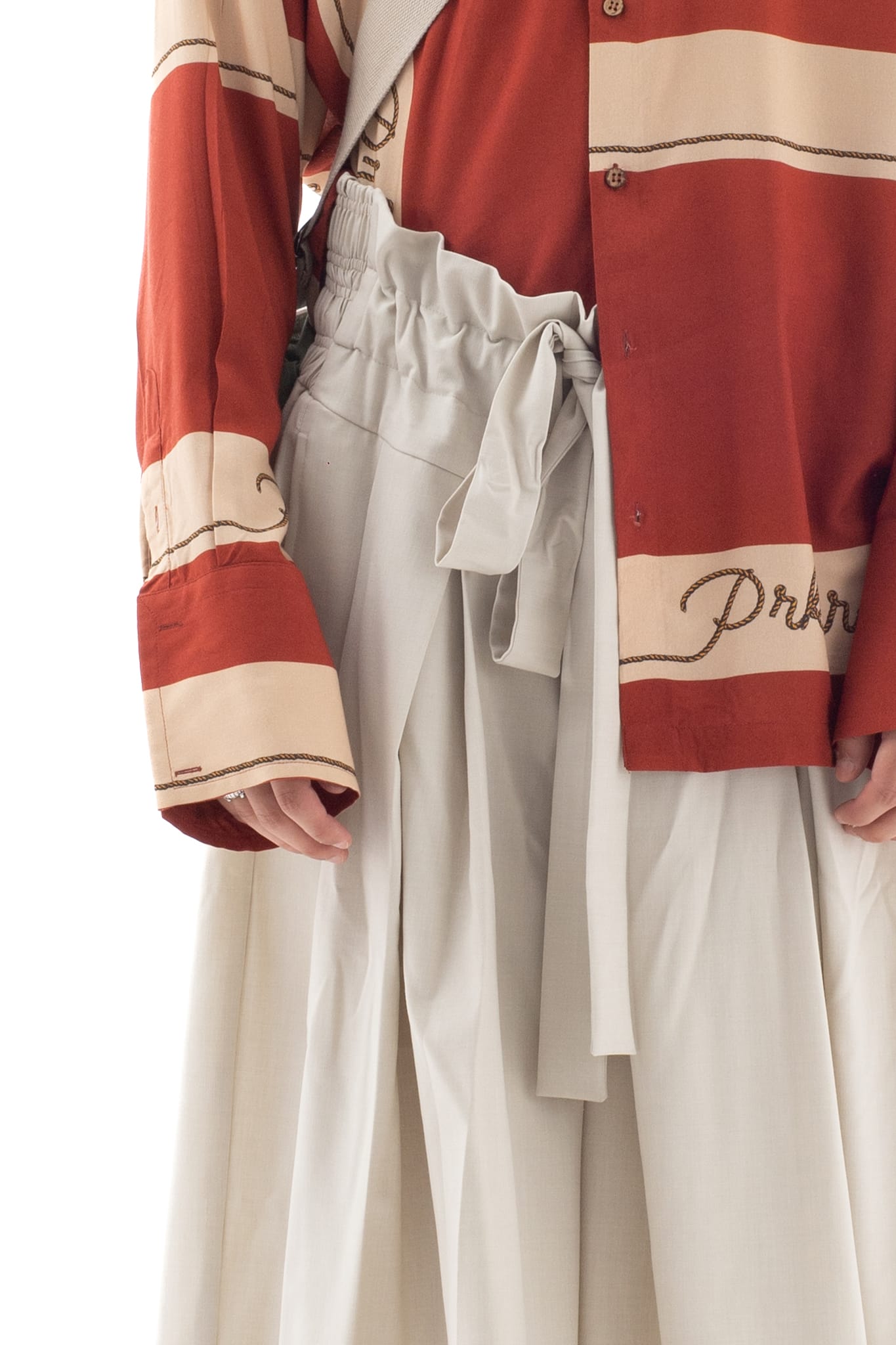 Pleated Cropped Pant