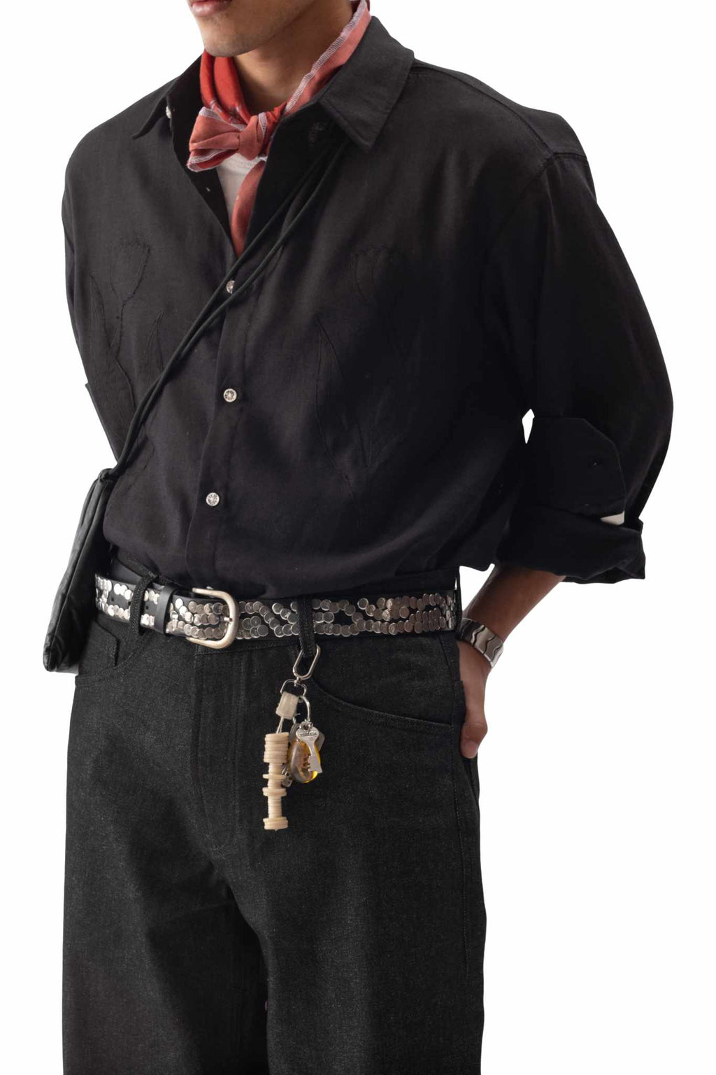 Linen Shirt With Appliqué