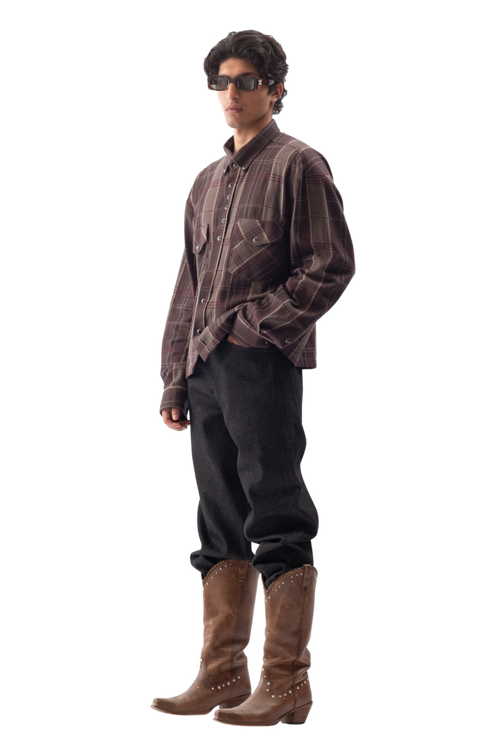Asymmetrical Shirt Dark