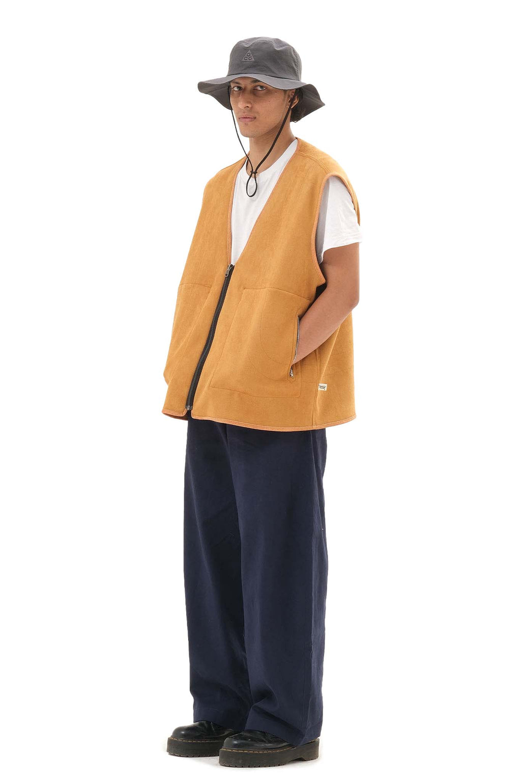 Reversible Fleece Jacket Brown